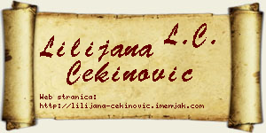 Lilijana Cekinović vizit kartica